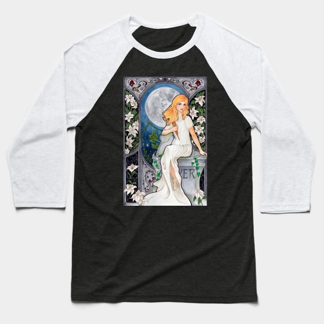 Buffy Art Nouveau Baseball T-Shirt by Ranefea